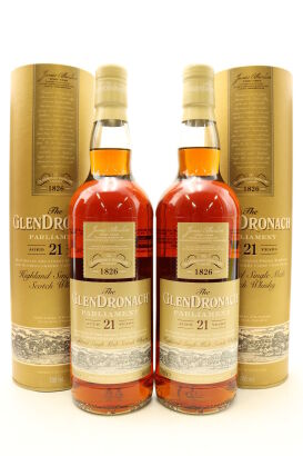 (2) Glendronach Parliament 21 Year Old Single Malt Scotch Whisky, 48% ABV