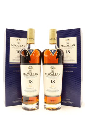 (2) The Macallan Double Cask 18 Year Old Single Malt Scotch Whisky, 43% ABV