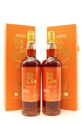 (2) Kavalan Solist Brandy Cask Cask Strength Single Malt Whisky, 57.1% ABV (GB)