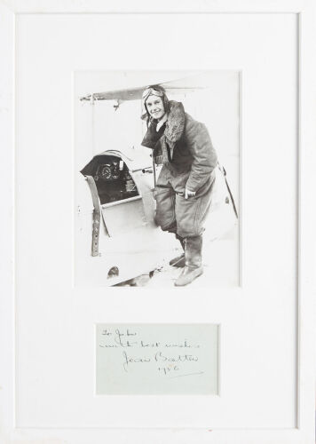 A Jean Batten Photograph with Autograph