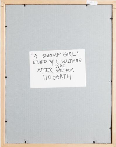 AFTER WILLIAM HOGARTH A Shrimp Girl