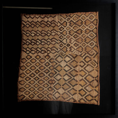 A Framed Kuba Textile, Democratic Republic of Congo