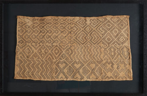 A Framed Kuba Textile, Democratic Republic of Congo