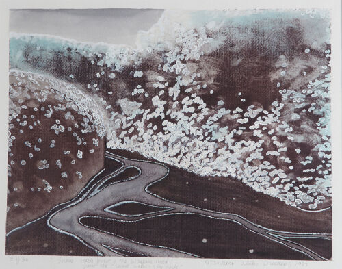 MARILYNN WEBB Snow, Beach Forrest and Waipuri River