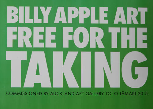 BILLY APPLE Art Free for The Taking