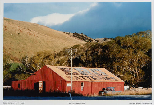 ROBIN MORRISON Red barn, South Island