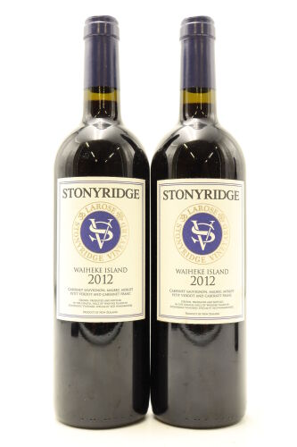(2) 2012 Stonyridge Vineyard Larose, Waiheke Island