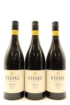 (3) 2019 Vidal Estate Legacy Syrah, Gimblett Gravels