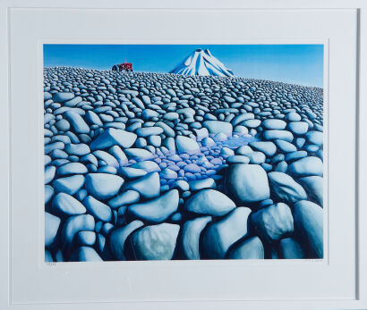 MICHAEL SMITHER Rocks, Tractor, Mountain