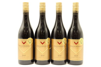 (4) 2015 Villa Maria Cellar Selection Syrah, Hawke's Bay