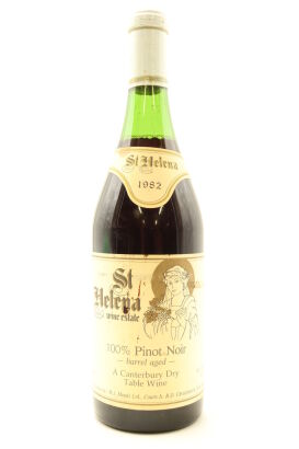 (1) 1982 St. Helena Estate Pinot Noir, Canterbury