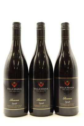 (3) 2016 Villa Maria Reserve Syrah, Gimblett Gravels