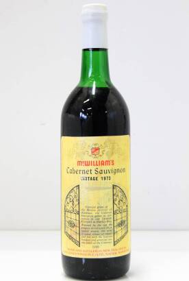 (1) 1973 McWilliams Cabernet Sauvignon (Tom McDonald)