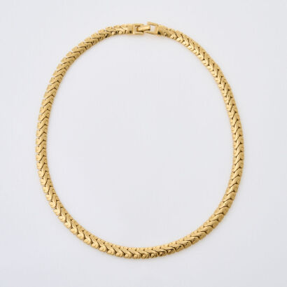 Monet 45cm Herringbone Chain Necklace