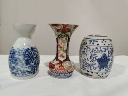 Three Japanese Porcelain Bottles