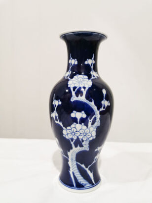 A Chinese Blue and White 'Prunus' Porcelain Vase