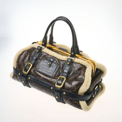 Louis Vuitton Limited Edition Monogram Shearling Storm Bag