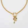 18ct Yellow Gold, Chopard, Necklace Multi- Gemstone Centrepiece