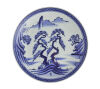 A Chinese Blue and White Landscape Big Plate
