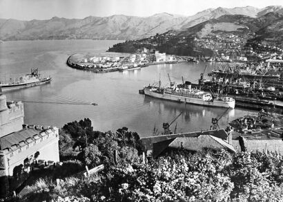 UNKNOWN PHOTOGRAPHER FOR CAMERA PRESS, LTD. Lyttleton, the port of Christchurch