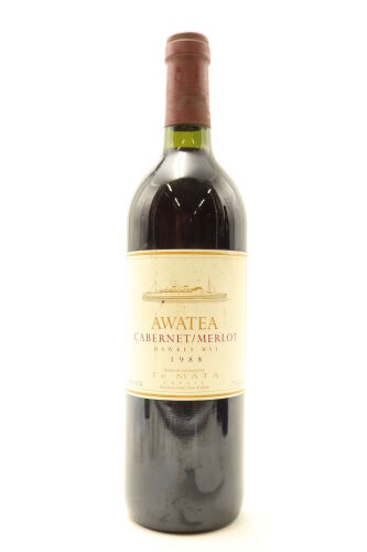 (1) 1988 Te Mata Estate Awatea Cabernets Merlot, Hawke's Bay