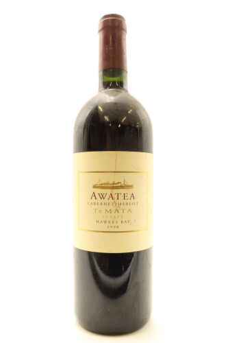 (1) 1998 Te Mata Estate Awatea Cabernets Merlot, Hawke's Bay