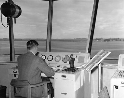 J. AMBROSE Airport control tower