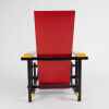 A De Stijl Style Red and Blue Armchair - 4