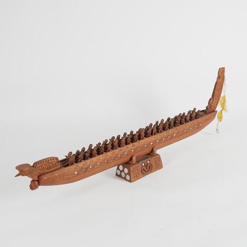 A Large and Impressive Model Waka Taua by Alex Coates