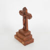 A Hand-Tooled Folk Art Wooden Crucifix - 2