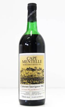 (1) 1982 Cape Mentelle Cabernet Sauvignon