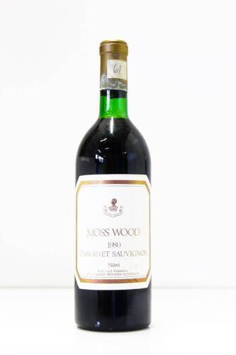 (1) 1980 Mosswood Cabernet Sauvignon