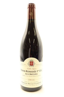 (1) 2015 Domaine Bruno Clavelier Aux Brulees Vieilles Vignes, Vosne-Romanee Premier Cru