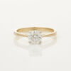 18ct Yellow Gold and Platinum, 1.10ct Diamond Solitaire Ring