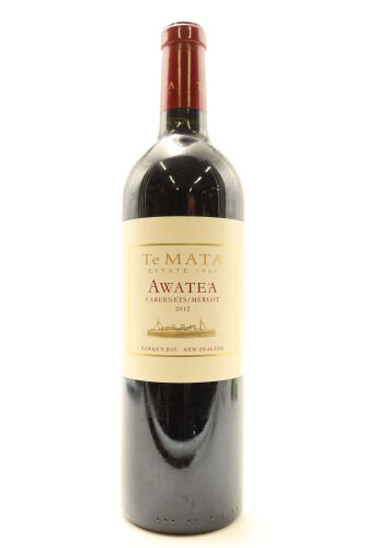 (1) 2012 Te Mata Estate Awatea Cabernets Merlot, Hawke's Bay