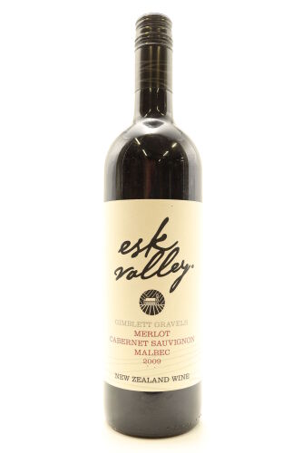 (1) 2009 Esk Valley Merlot - Cabernet Sauvignon - Malbec, Gimblett Gravels