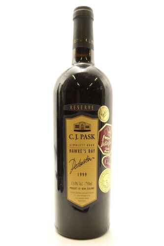 (1) 1999 Pask Declaration Cabernet - Merlot - Malbec, Gimblett Gravels