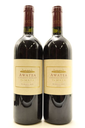 (2) 2005 Te Mata Estate Awatea Cabernets Merlot, Hawke's Bay