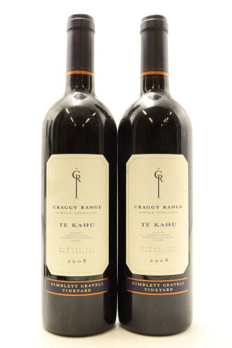 (2) 2008 Craggy Range Te Kahu, Gimblett Gravels [JR16.5] [BC93]