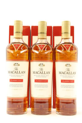 (3) The Macallan Classic Cut, Limited 2020 Release, Highland Single Malt Scotch Whisky, 55% ABV