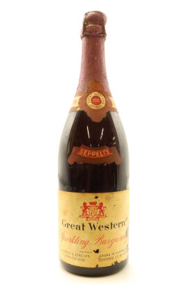 (1) NV Seppelts Great Western Sparkling Burgundy, Australia, Circa 1950s