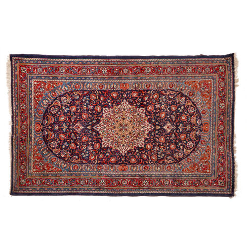 A Hand-Knotted Iranian Sarouk Rug