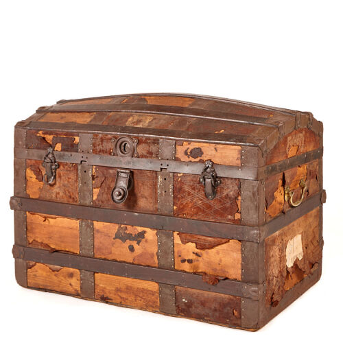 An Old Sea Chest Trunk