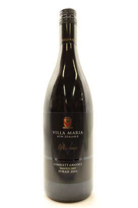 (1) 2011 Villa Maria Reserve Gimblett Gravels Syrah, Hawkes Bay