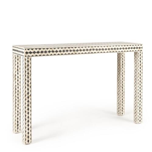 A Bone Inlaid Console Table