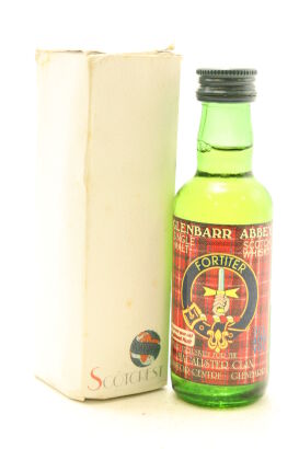 (1) GlenBarr Abbey Single Malt Scotch Whisky Miniature,40% ABV, 50ml, Circa 1990s