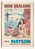 Louis Macouillard - New Zealand Matson Line Poster