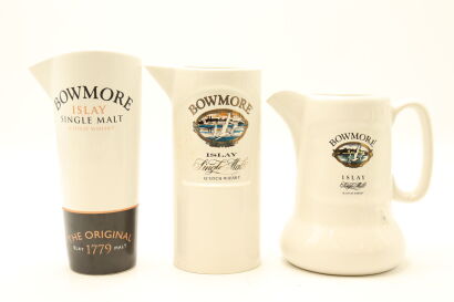 (1) A Set of three Bowmore Whisky Ceramic Water Jug