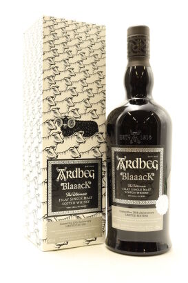 (1) Ardbeg 'Blaaack' Celebration of 20 years of Committee Releases Islay Single Malt Scotch Whisky, 46% ABV