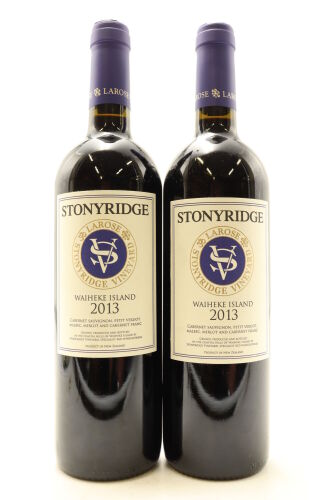 (2) 2013 Stonyridge Vineyard Larose, Waiheke Island